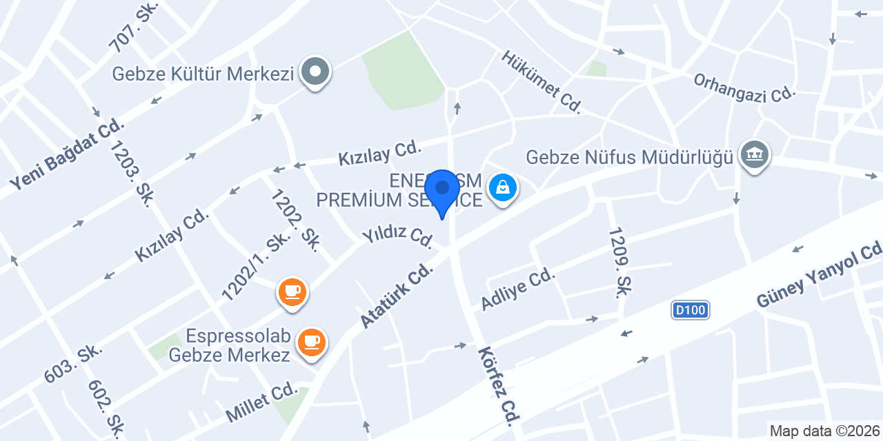 Gebzedent Gebze Diş Kliniği konumu