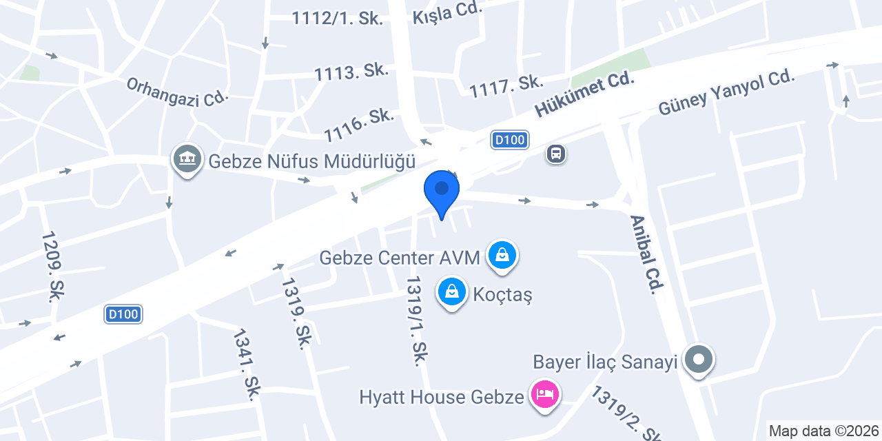 Oto Tekdemirler konumu