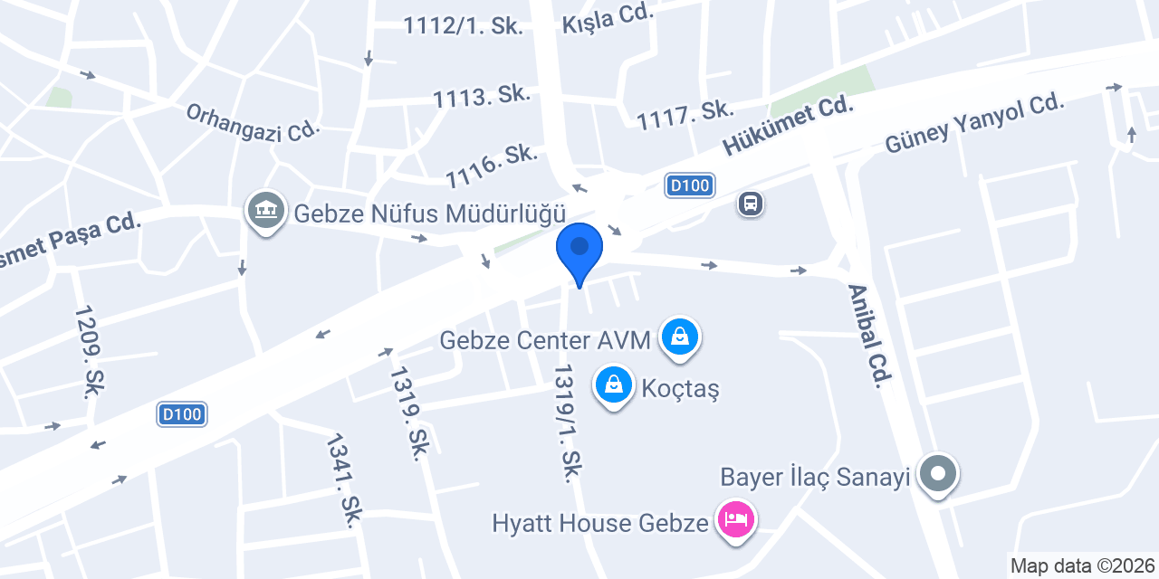 Oto Güler Özel Servis konumu