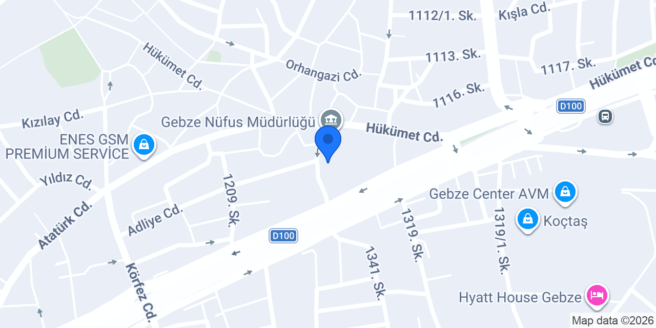 Gebze Güzide Gençlik Merkezi konumu