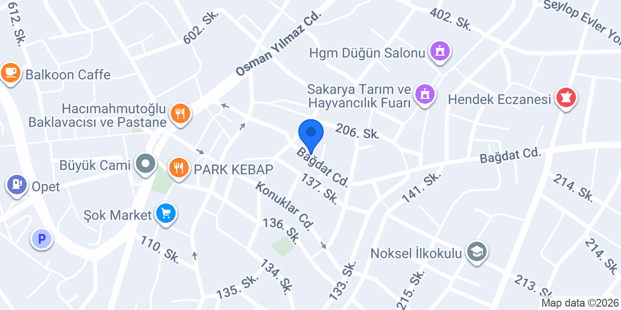VivaGül organizasyon konumu