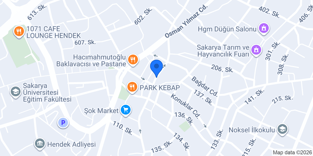 Sadem Çiçek Çikolata konumu