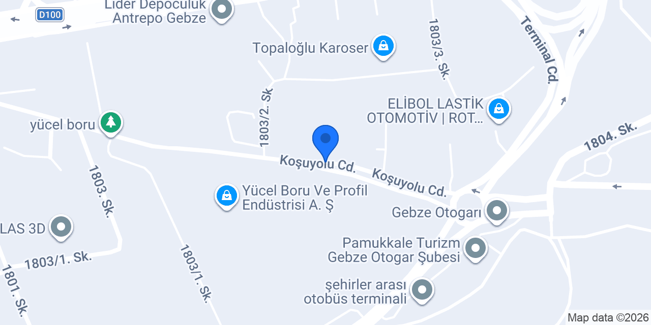 Dadaş Turizm Gebze konumu