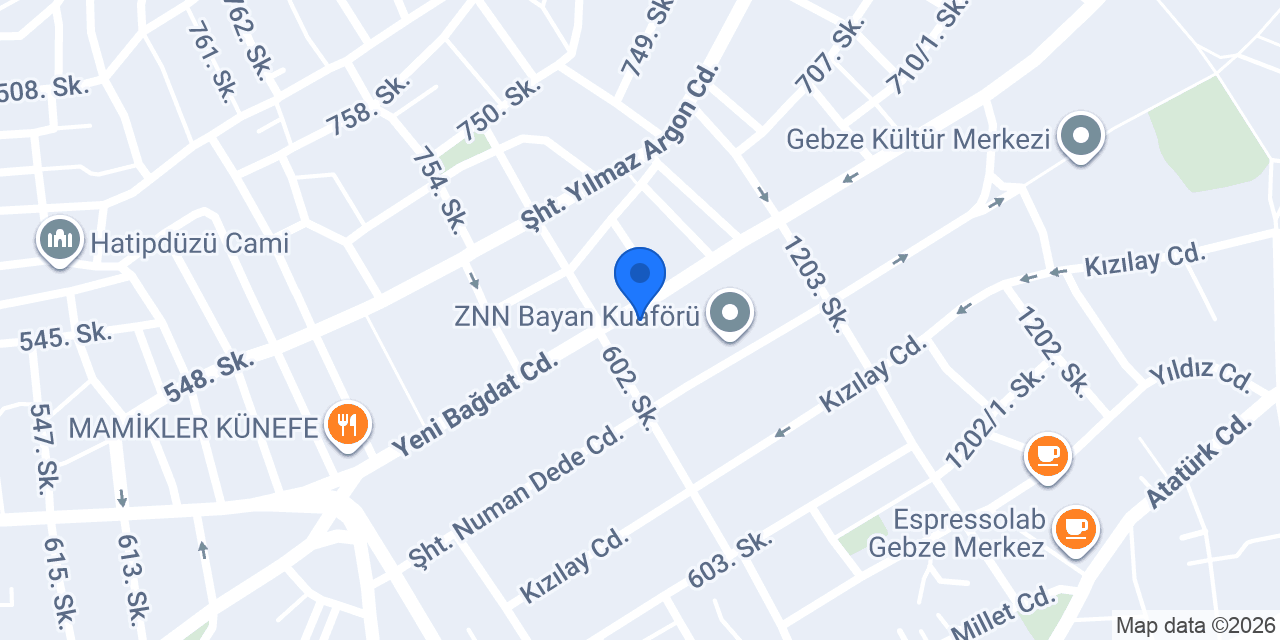 Divanev | Kocaeli Gebze konumu
