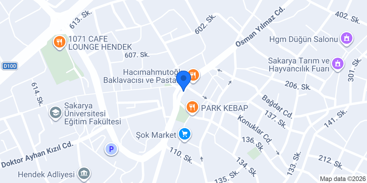 PASTACI HENDEK konumu