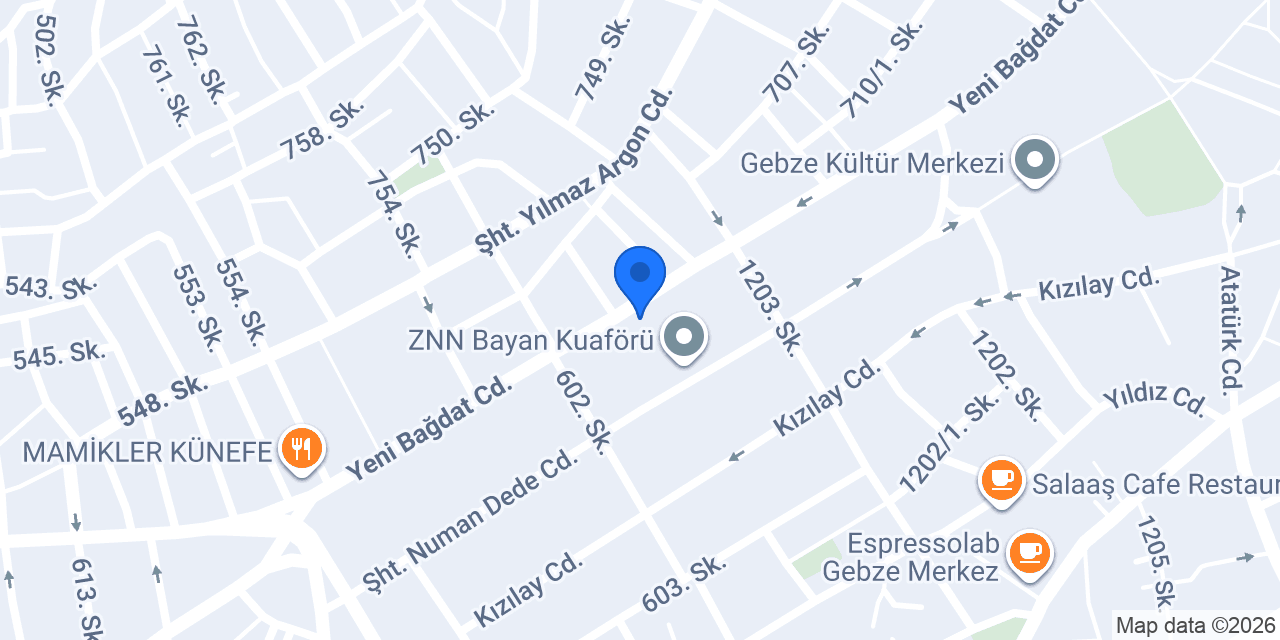 Vettore Mobilya Gebze konumu