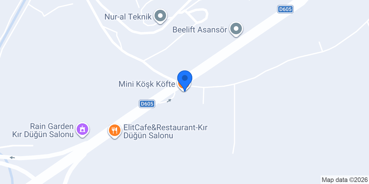 Mini Köşk Köfte konumu