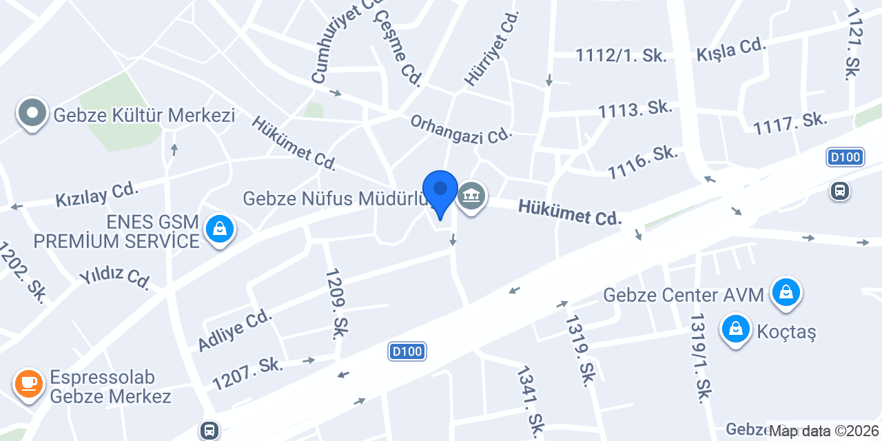 Pannora Deluxe Gebze konumu