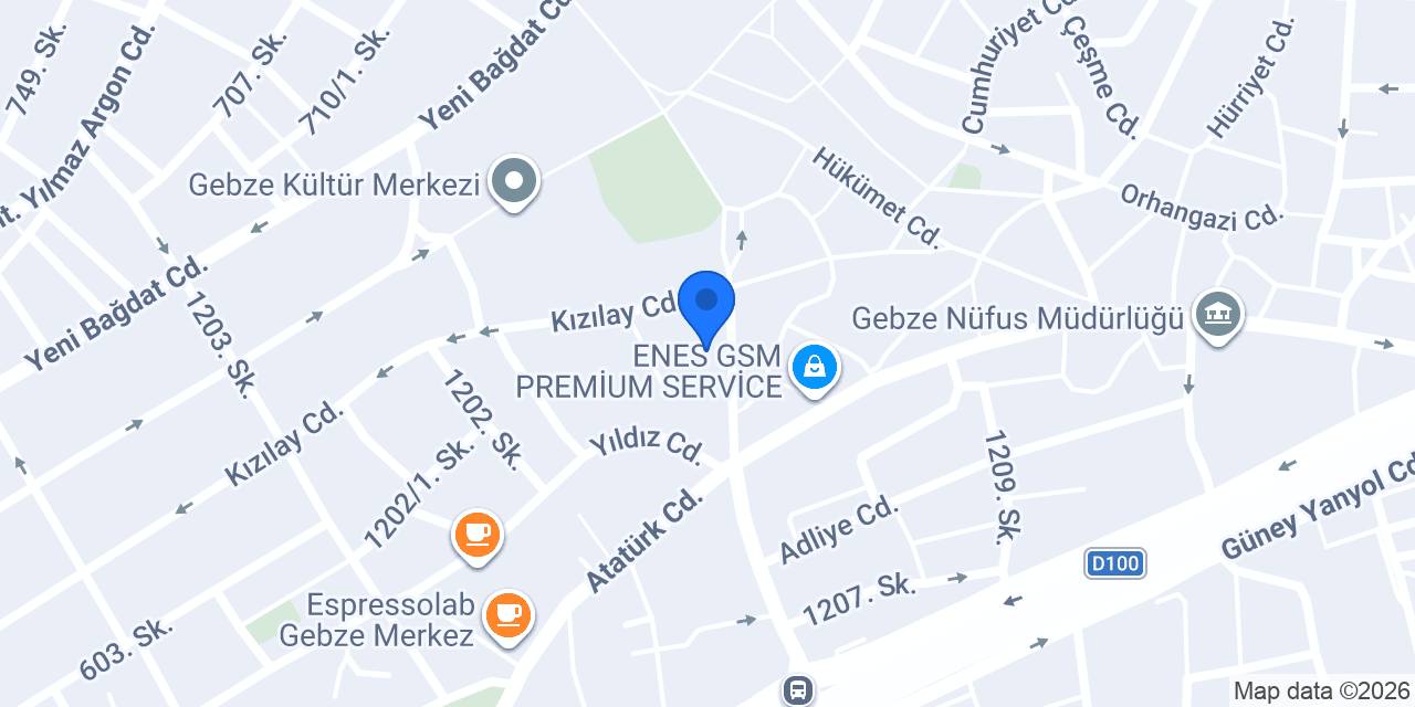 Gebze 6. Noterliği konumu