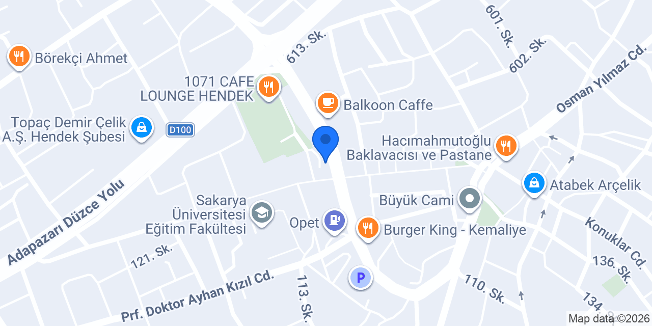 Seçkin Pizza konumu