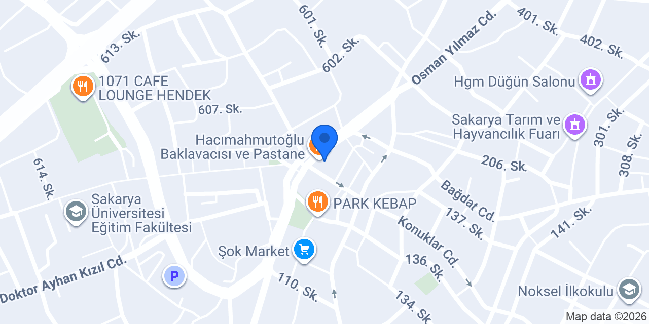 Hendek Sevda Çiçek konumu