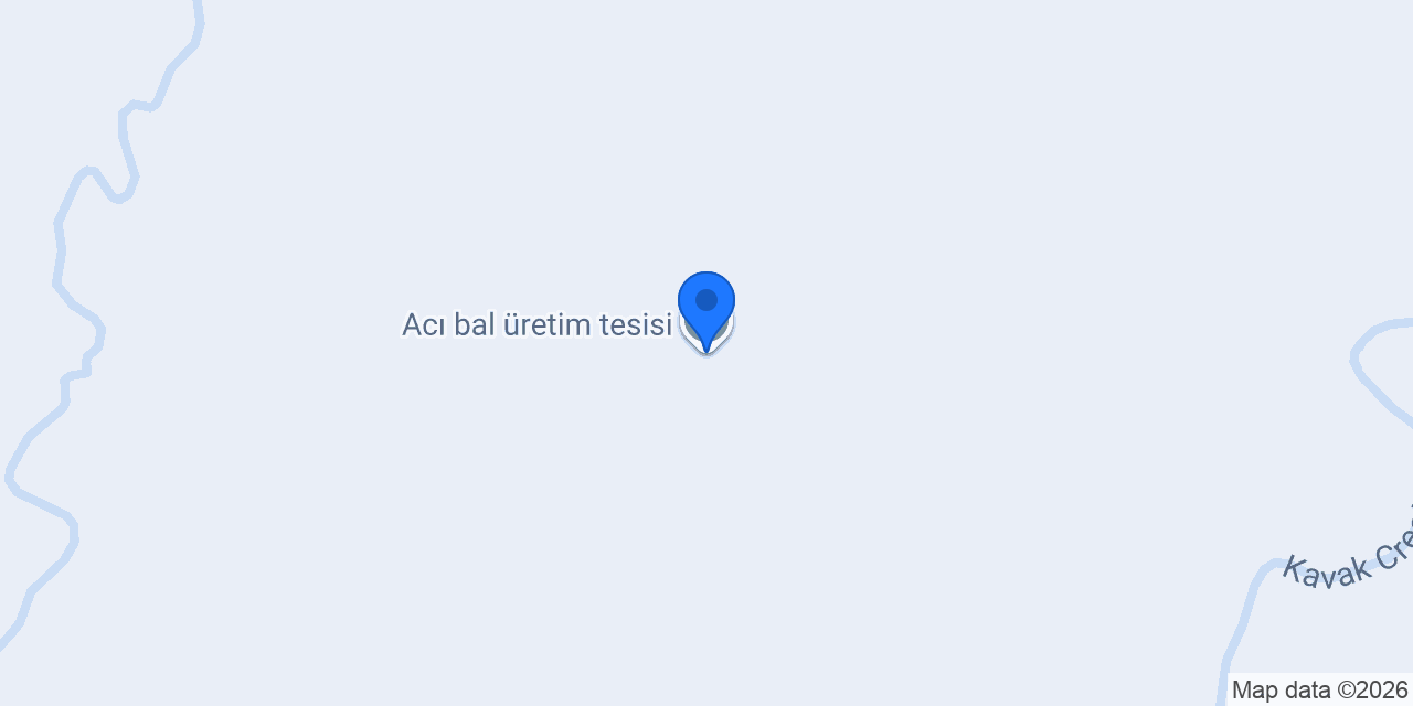 Acı bal üretim tesisi konumu