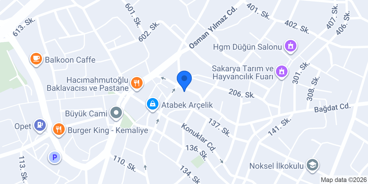 Pak Fırın Ekmek konumu