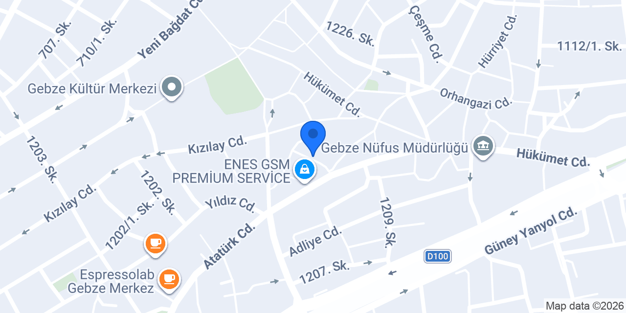 GEBZE KENT PANSİYON konumu