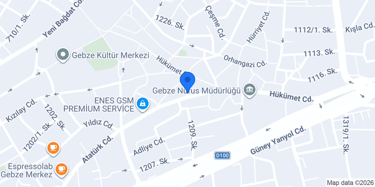 Dumrul Hukuk Bürosu konumu