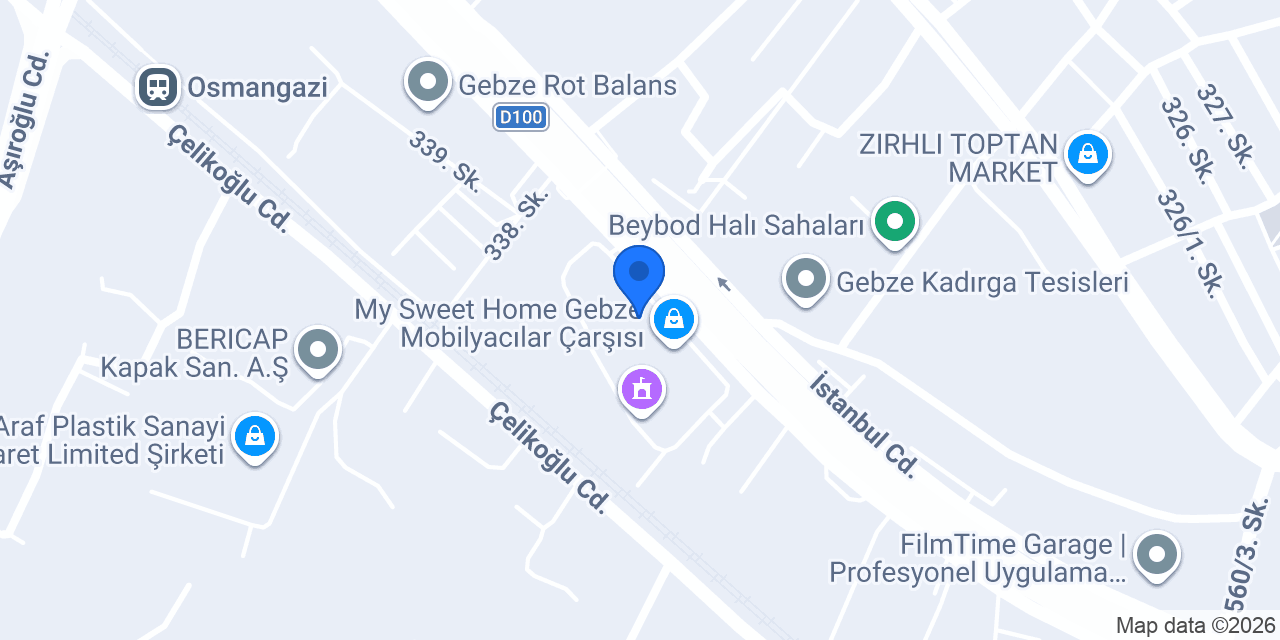 Sevin Home Mobilya konumu