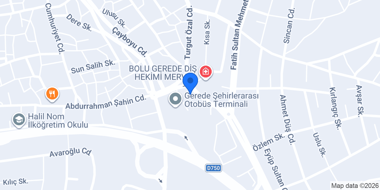 Gerede Vergi Dairesi konumu