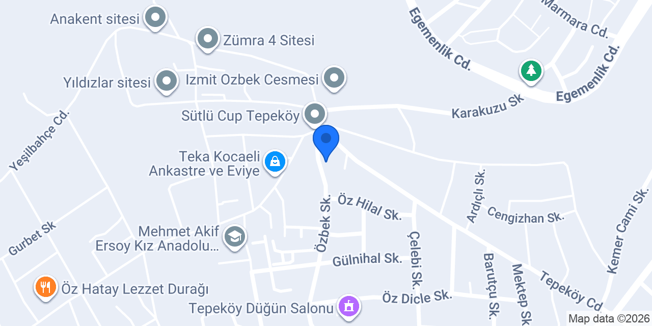 İzmit Riyaz konumu