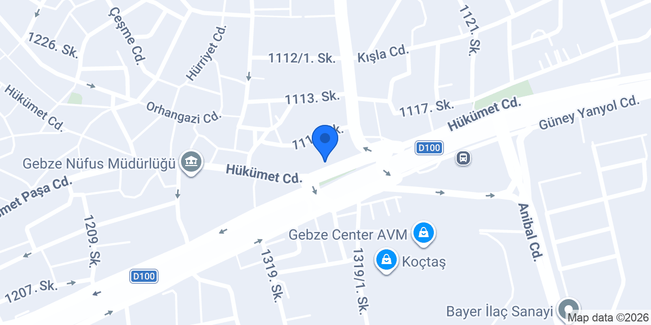 Shiboo Suite Hotel Gebze konumu