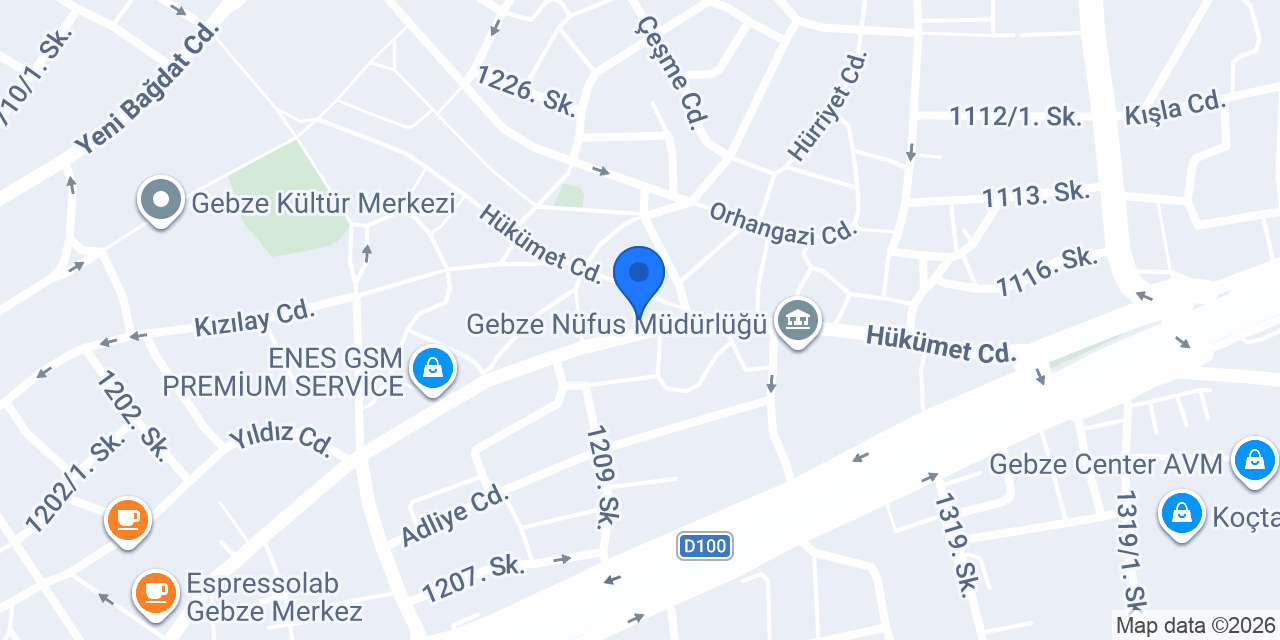 Tatilbudur Gebze konumu