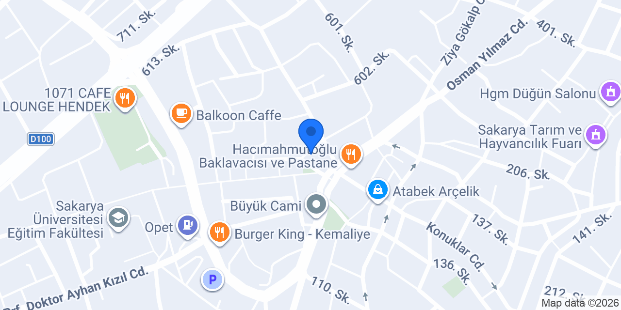 Hendek Dostlar Rent A Car konumu