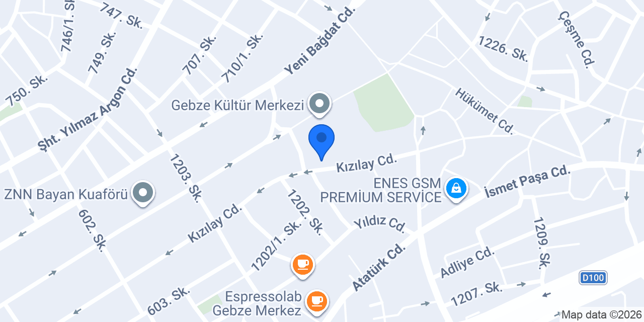 Yeşil Deniz Kitabevi konumu