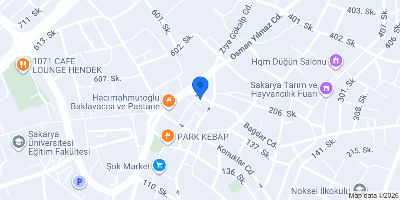 HENDEK VADİ EMLAK konumu
