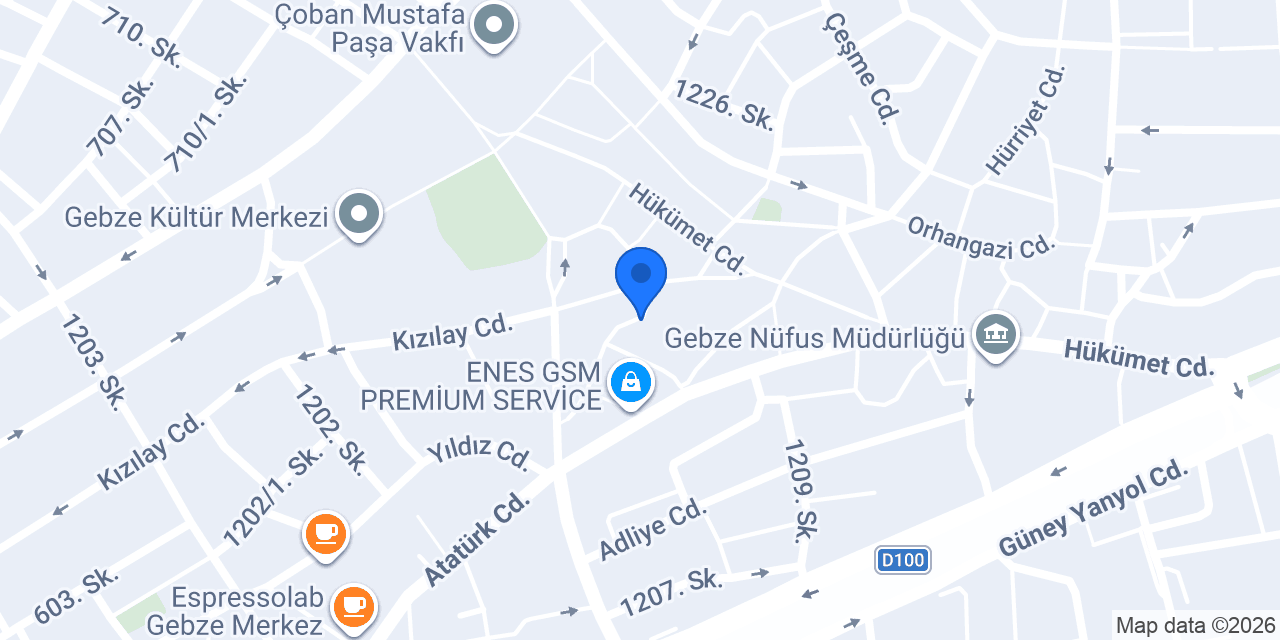 Kuaför Erdinç Öztürk konumu