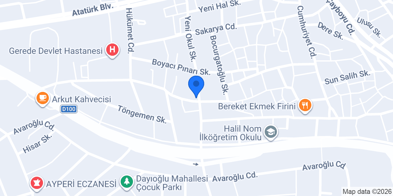 Mehtap kemer konumu