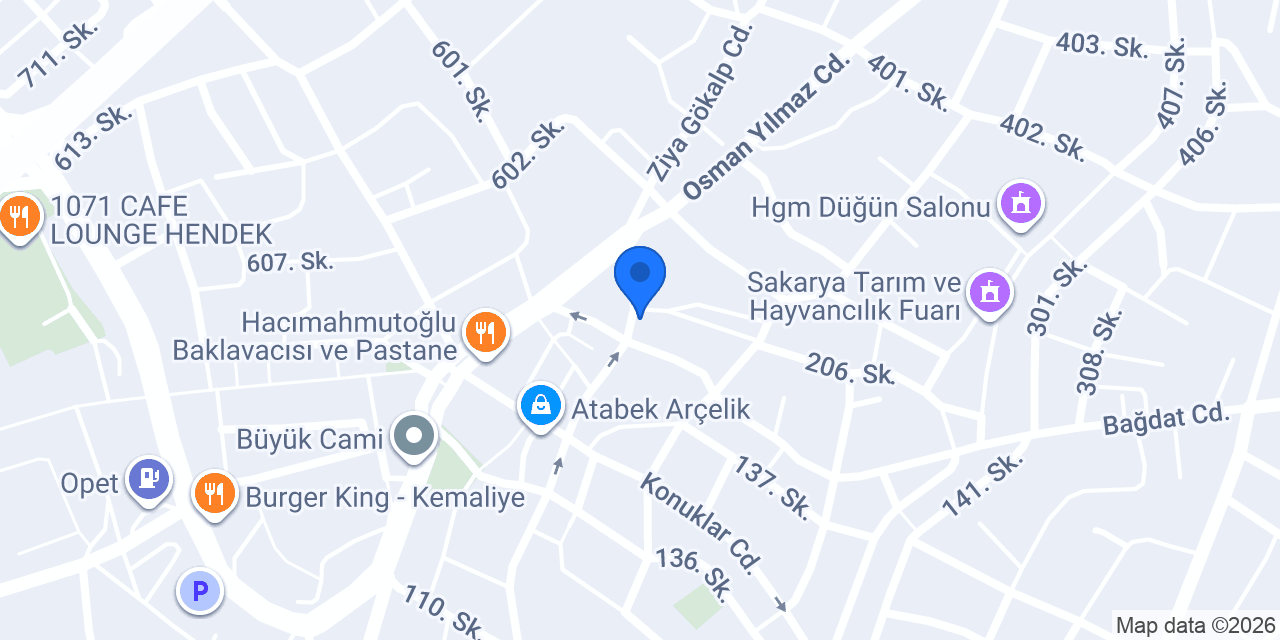 ŞEKER DTM SIEMENS konumu