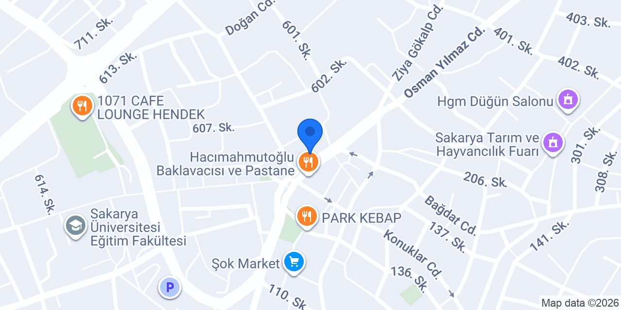 Yelkenci Sürücü Kursu konumu