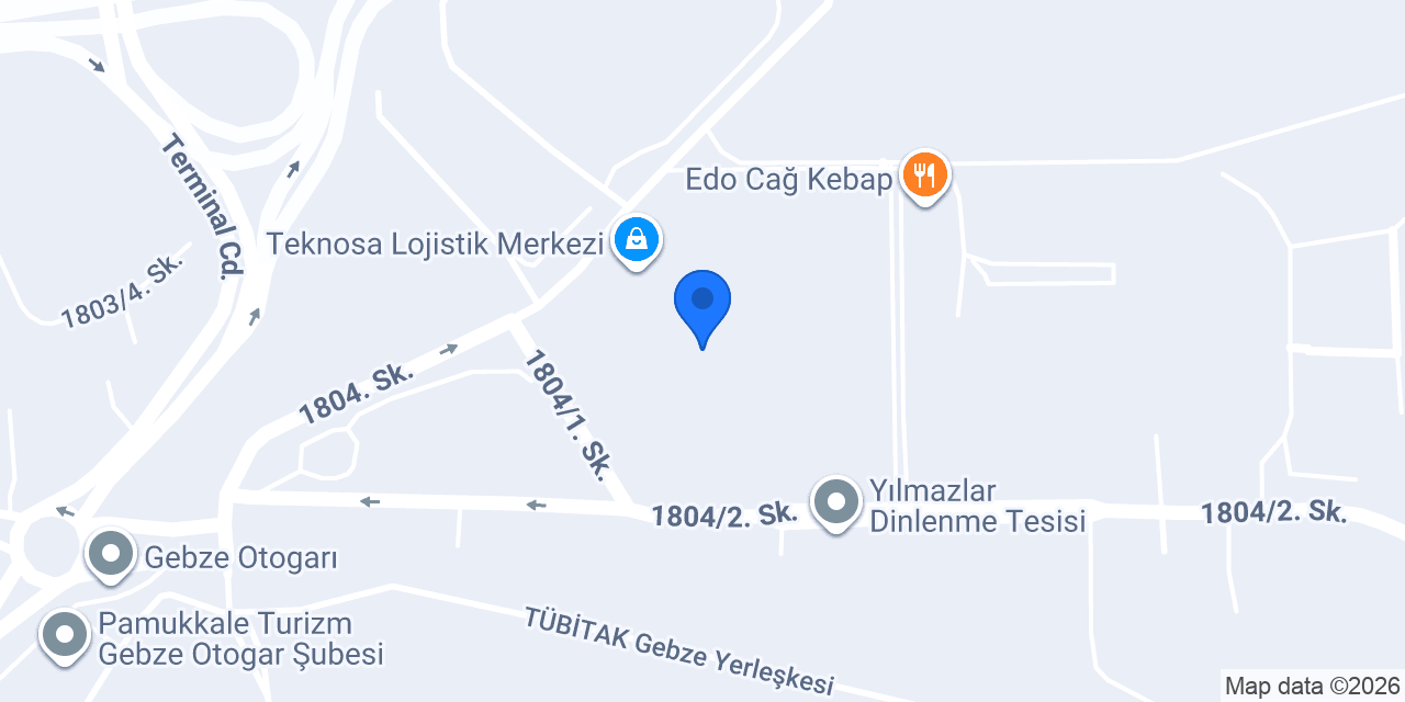 Yücel Lojistik konumu