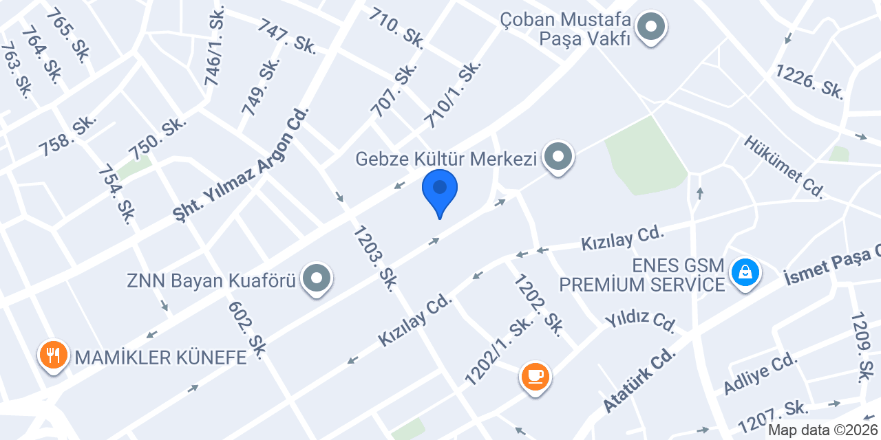 Diş Pak konumu