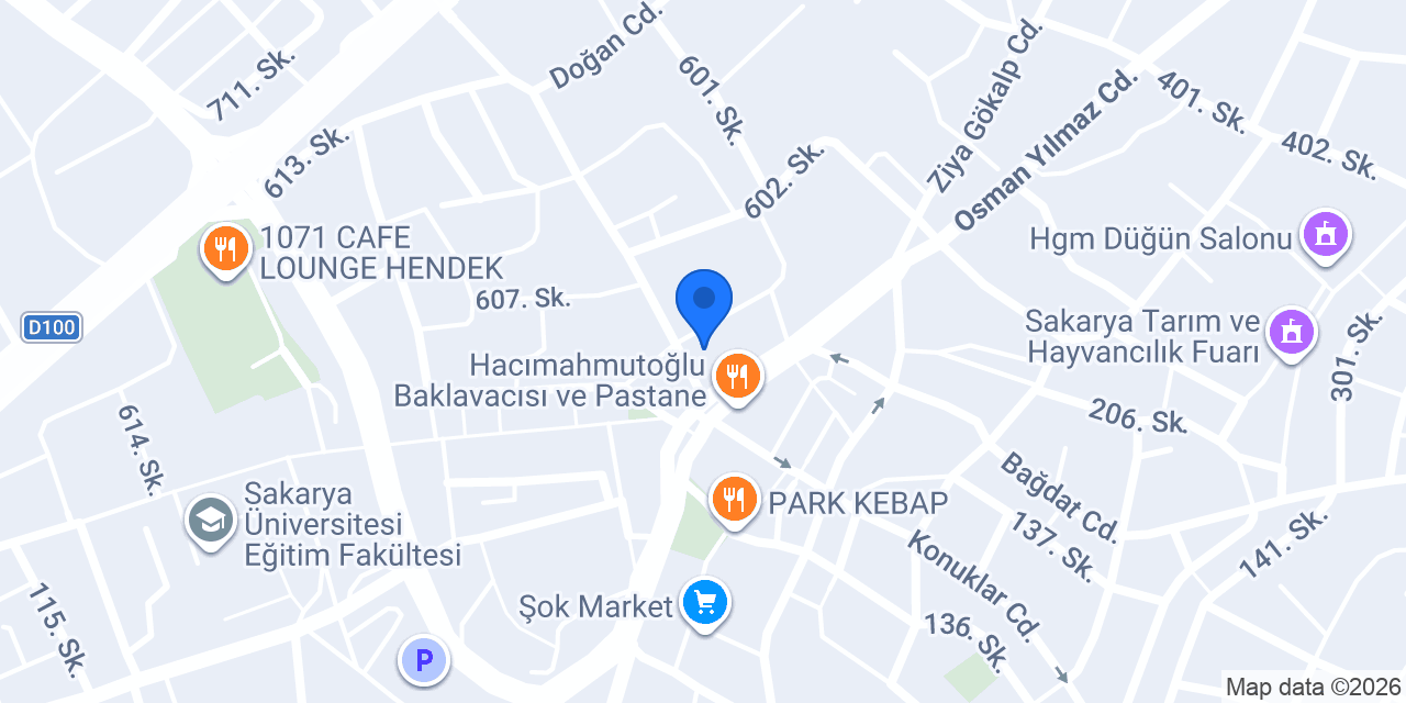 Hendek Otel Ardahan konumu