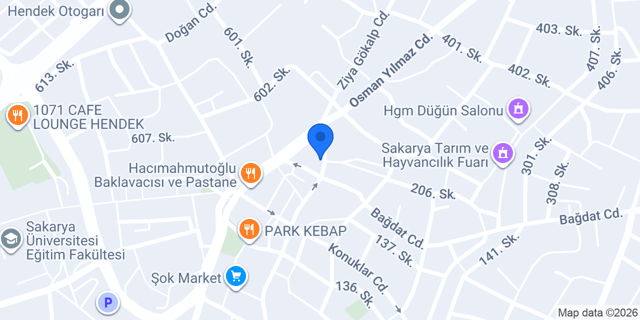 Atikehanım İlköğretim Okulu konumu