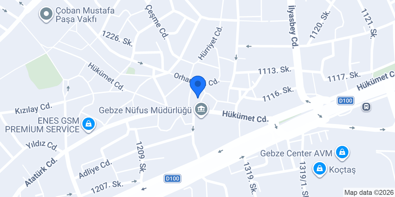 gebze3.noter konumu