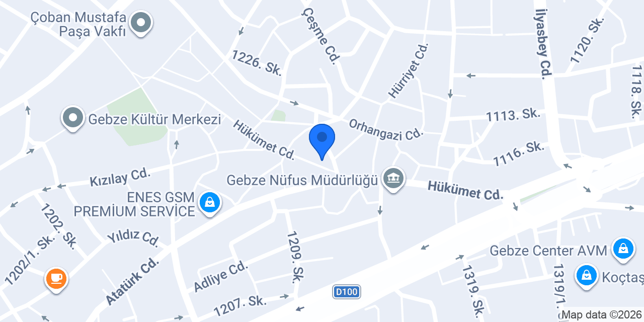 Can & Türk Hukuk Bürosu konumu