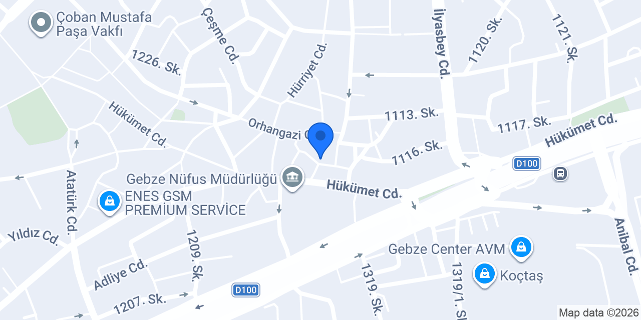 GEBZE BOZOĞULLARI KURU TEMİZLEME konumu
