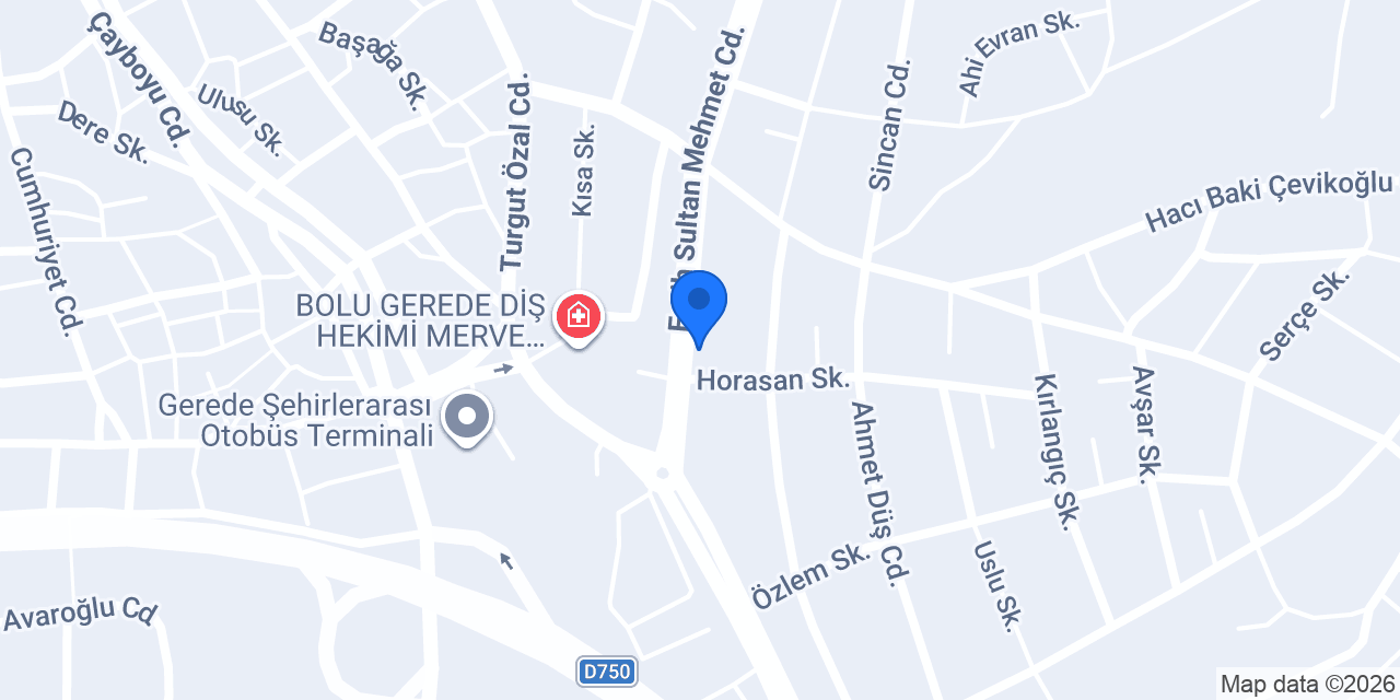 KAYIN SU GEREDE BAYİLİĞİ konumu