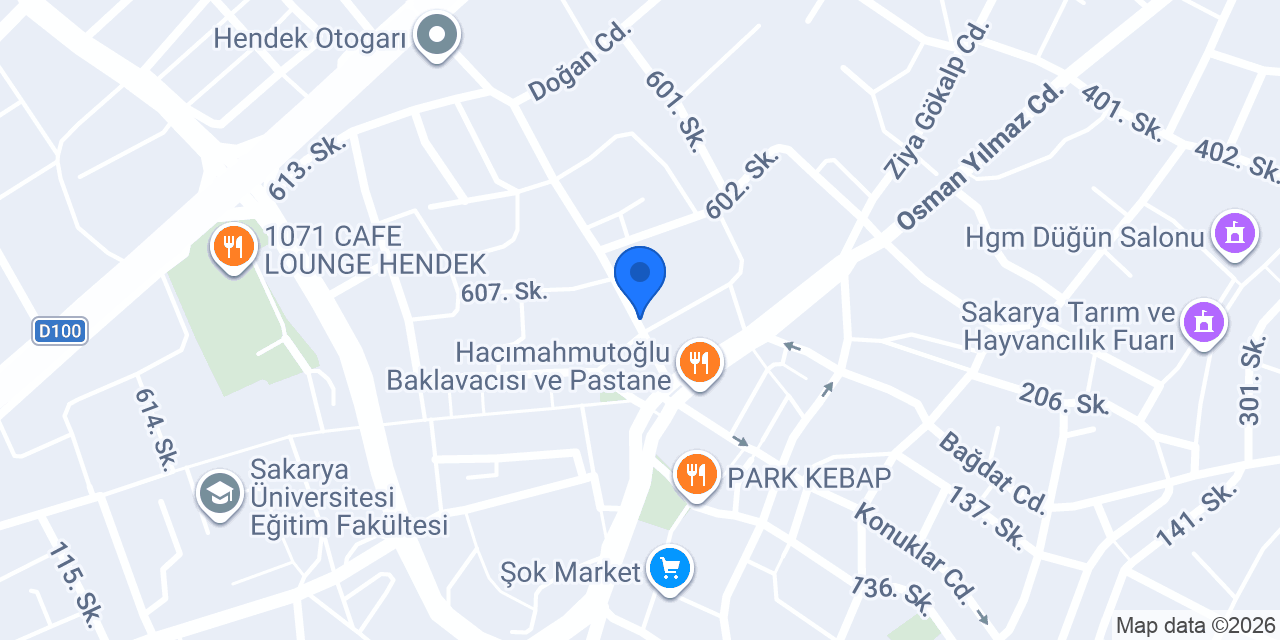Hendek Döviz & Altın konumu