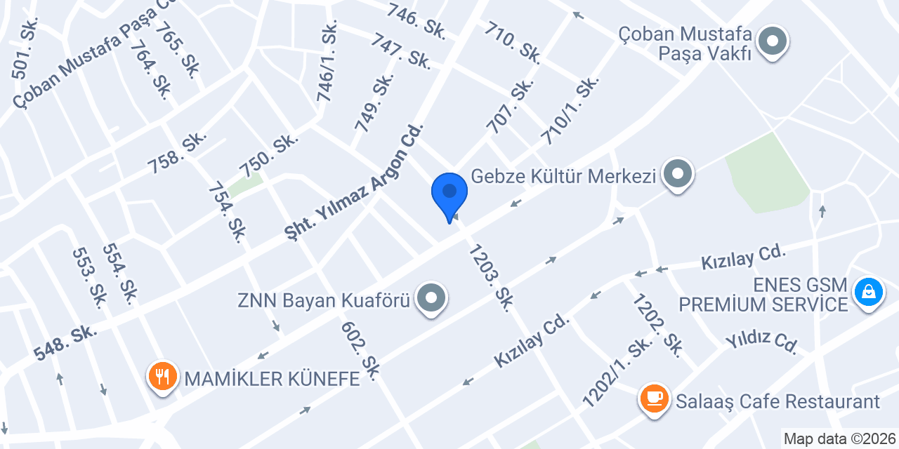 Etaş Et Gebze konumu