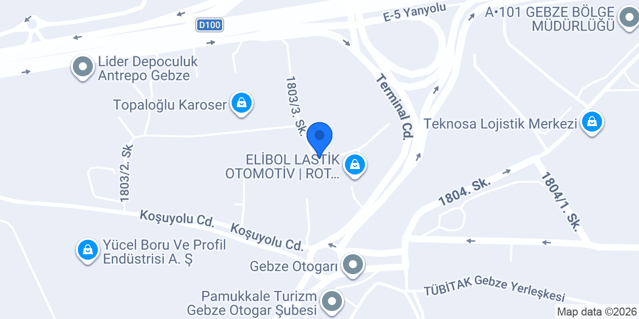 Kocaeli Lastik konumu
