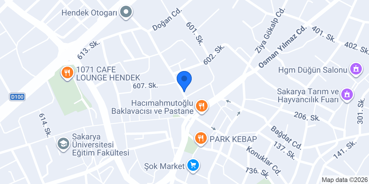 Tanyeri Hukuk Bürosu konumu