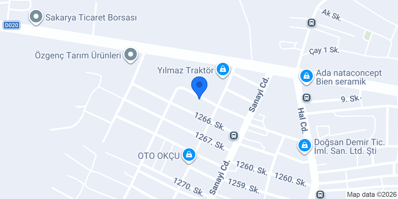 Karataş Tarımcılık San. ve Ticaret A.ş. Sakarya konumu