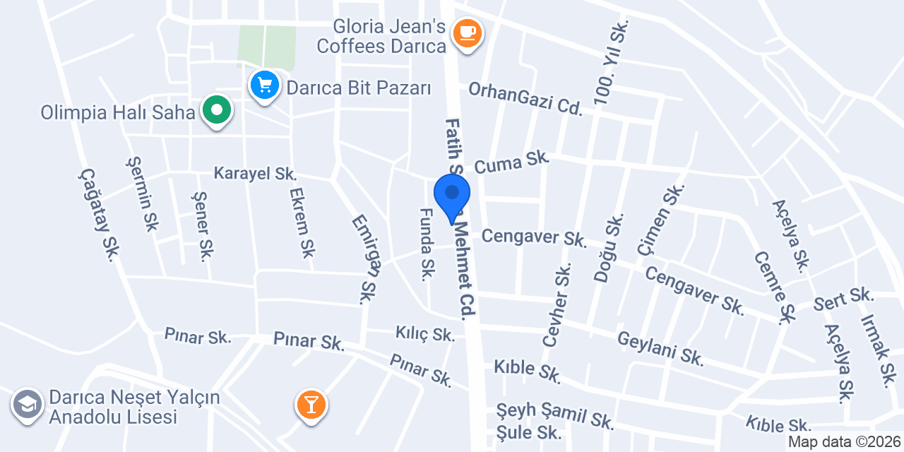 Ekleristan Darıca Şube konumu
