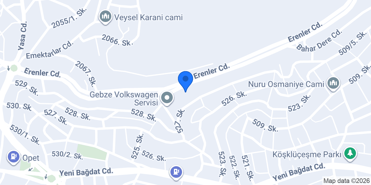 Gümüş kokoreç konumu