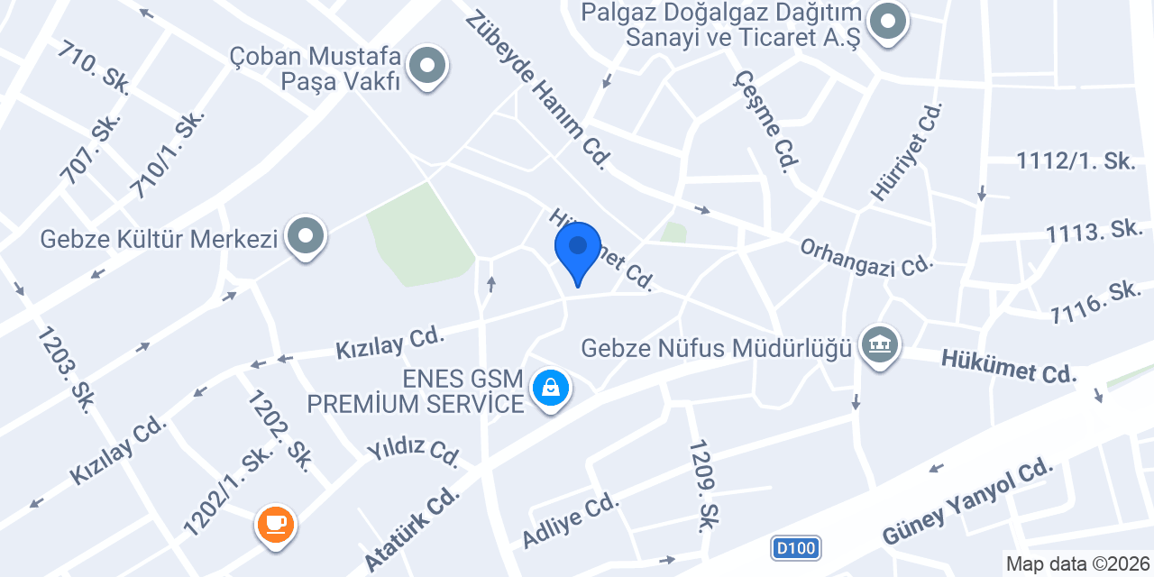 Özlü Optik konumu