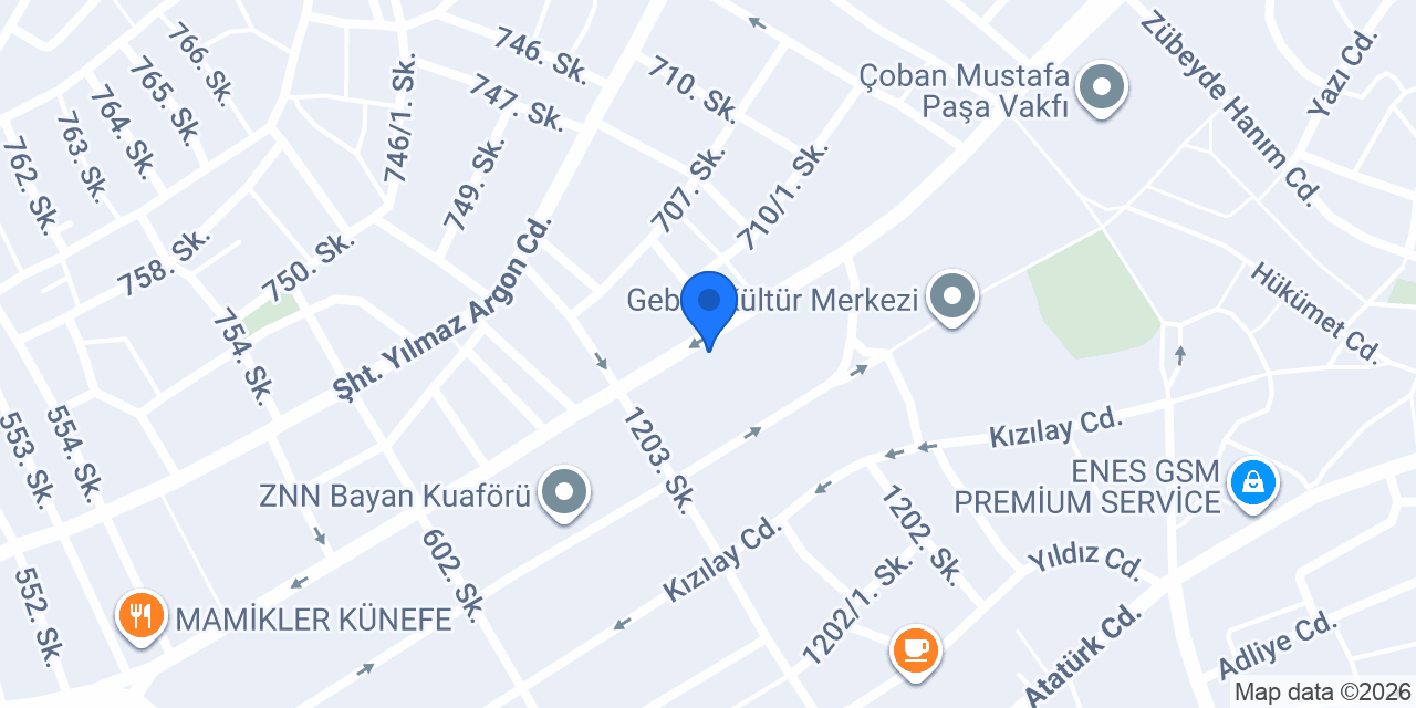 Çetinkaya Market konumu