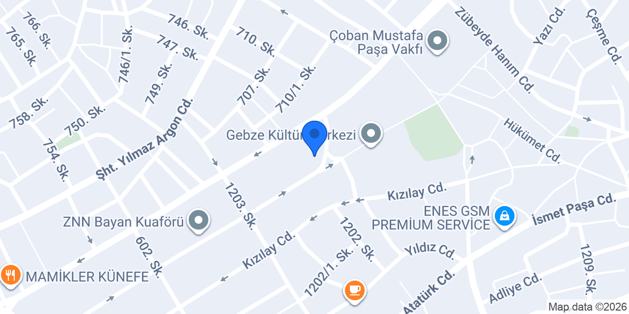 Akmir Tasarım konumu