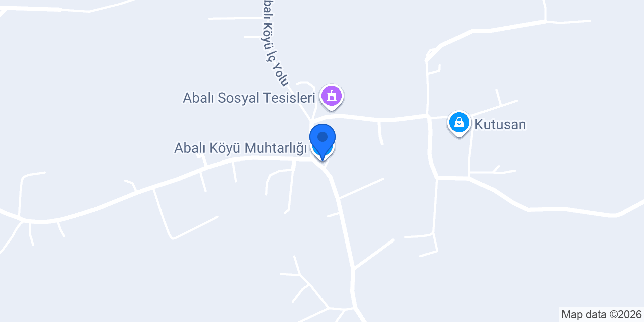 Abalı Köyü Muhtarlığı konumu